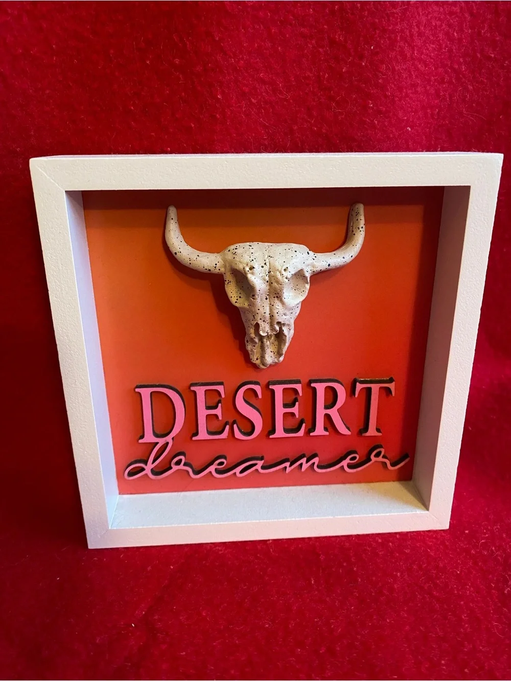 Desert Dreamer & One With The Sun Decorative Signs - Red/Orange Palette - Picture 4 of 7